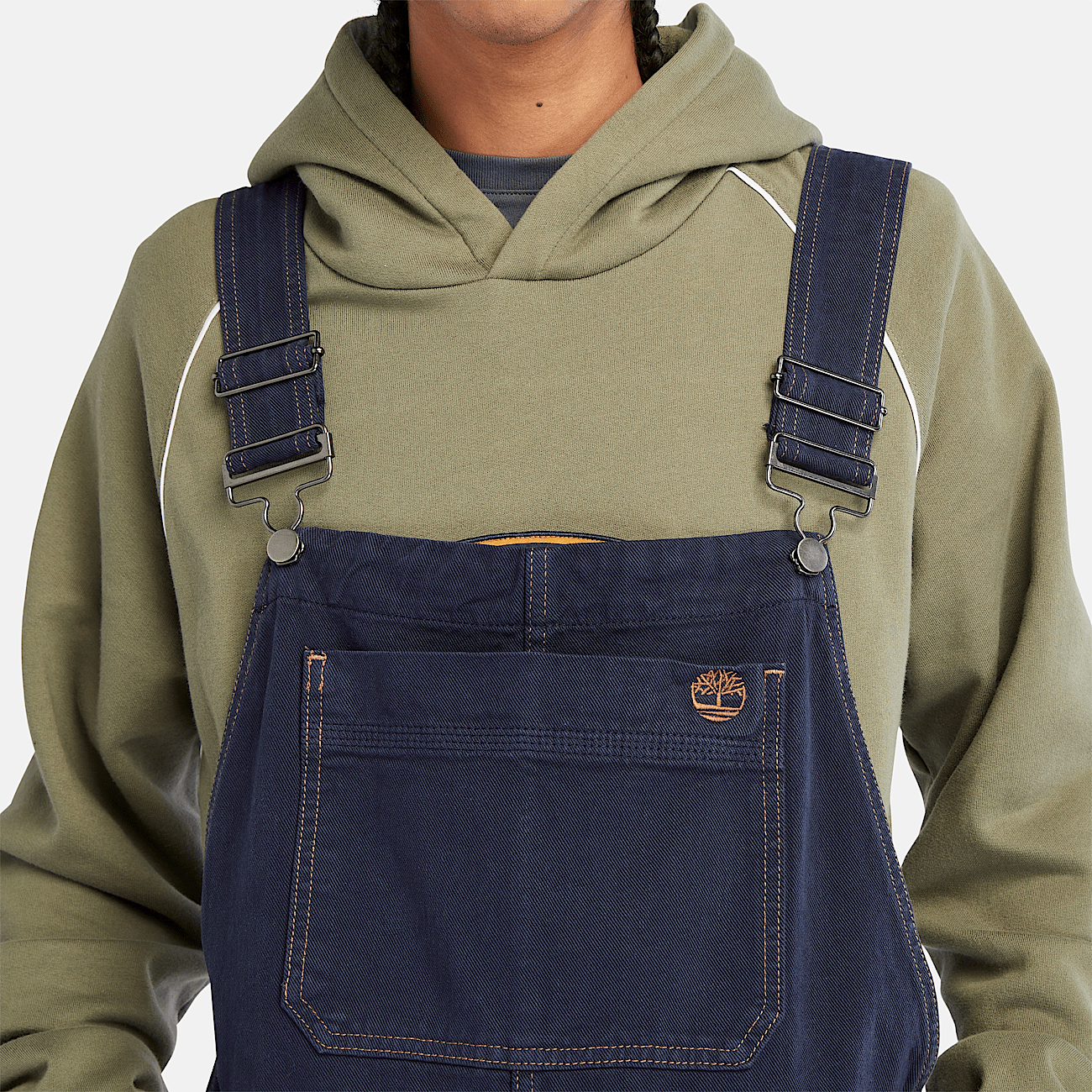 Blue denim overalls mens store