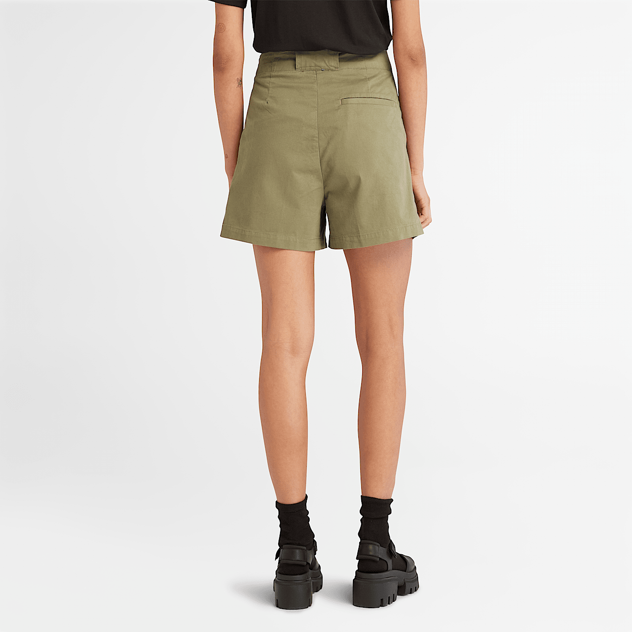 Pantalones cortos verdes mujer shop