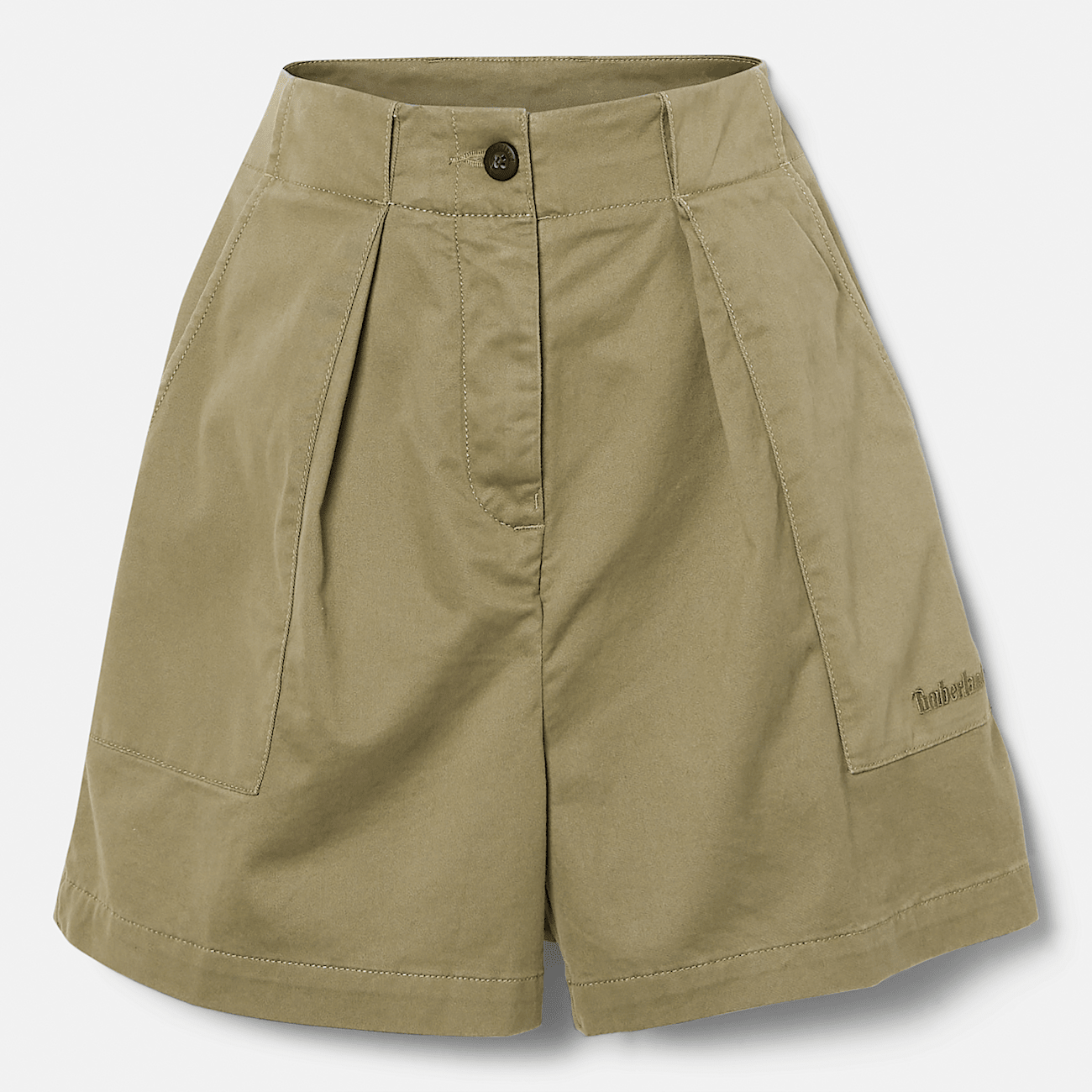 Short plisse pour femme en vert