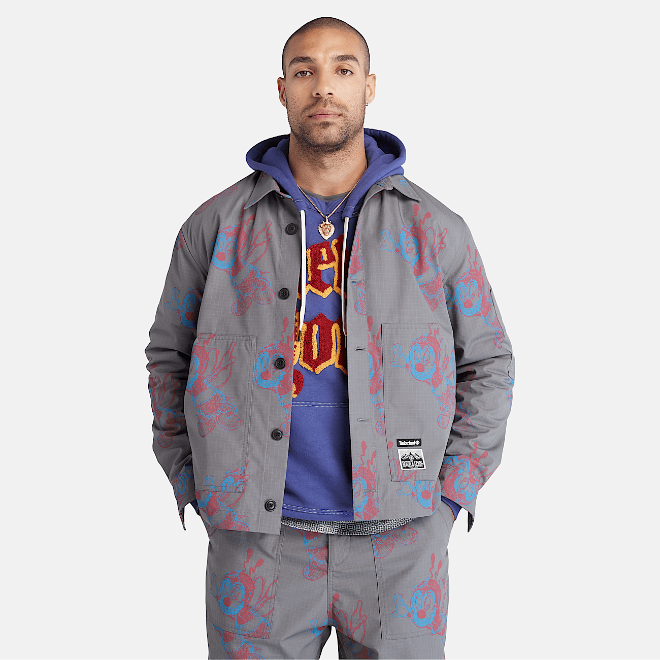 Veste a imprimes Bee Line x Timberland pour homme en gris