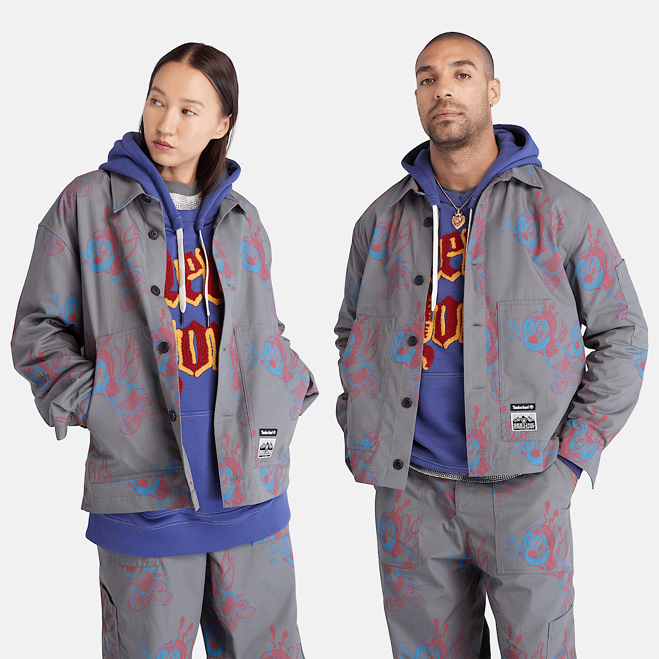 Bee Line x Timberland Printed Jacket for Men in Grey