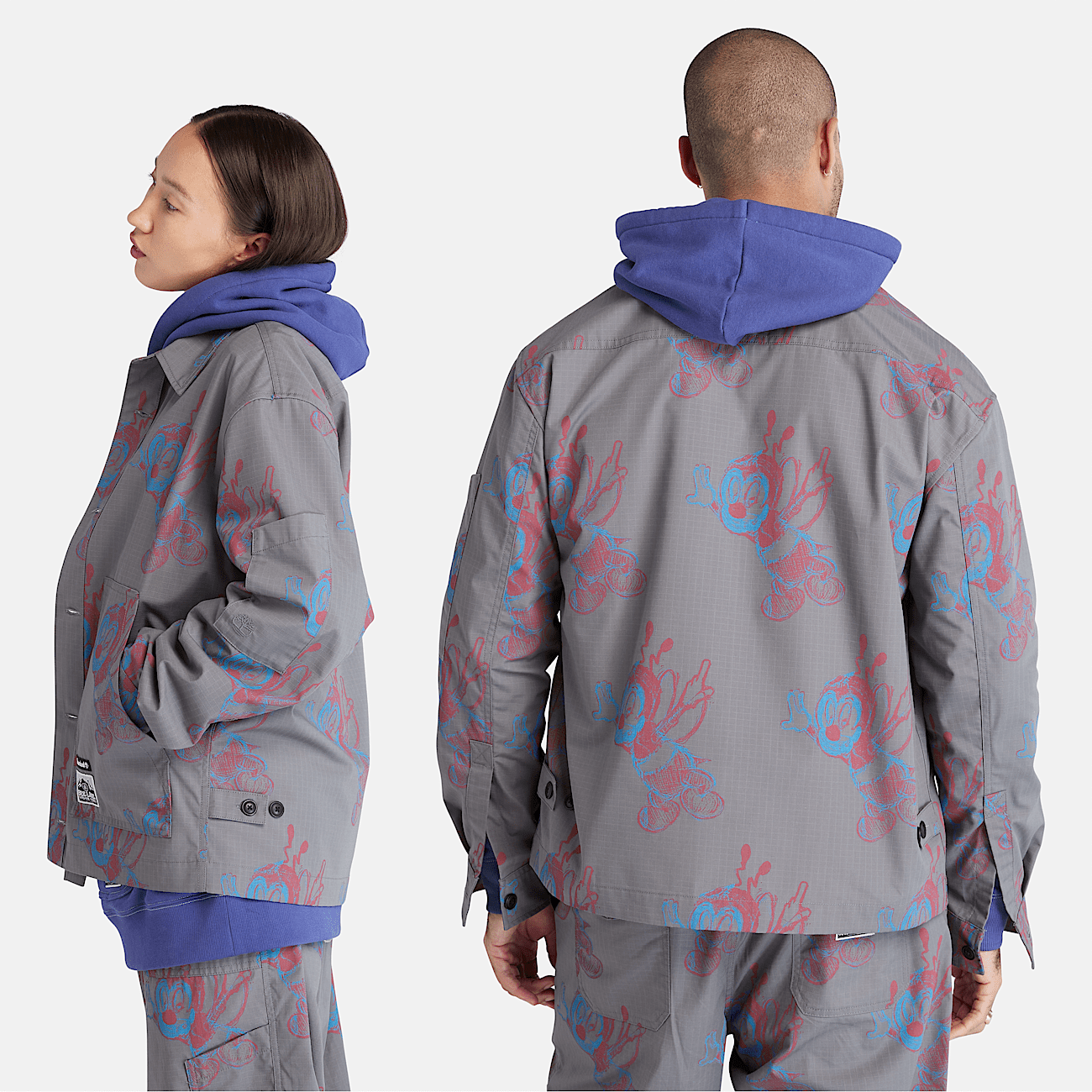 Bee Line x Timberland Printed Jacket for Men in Grey