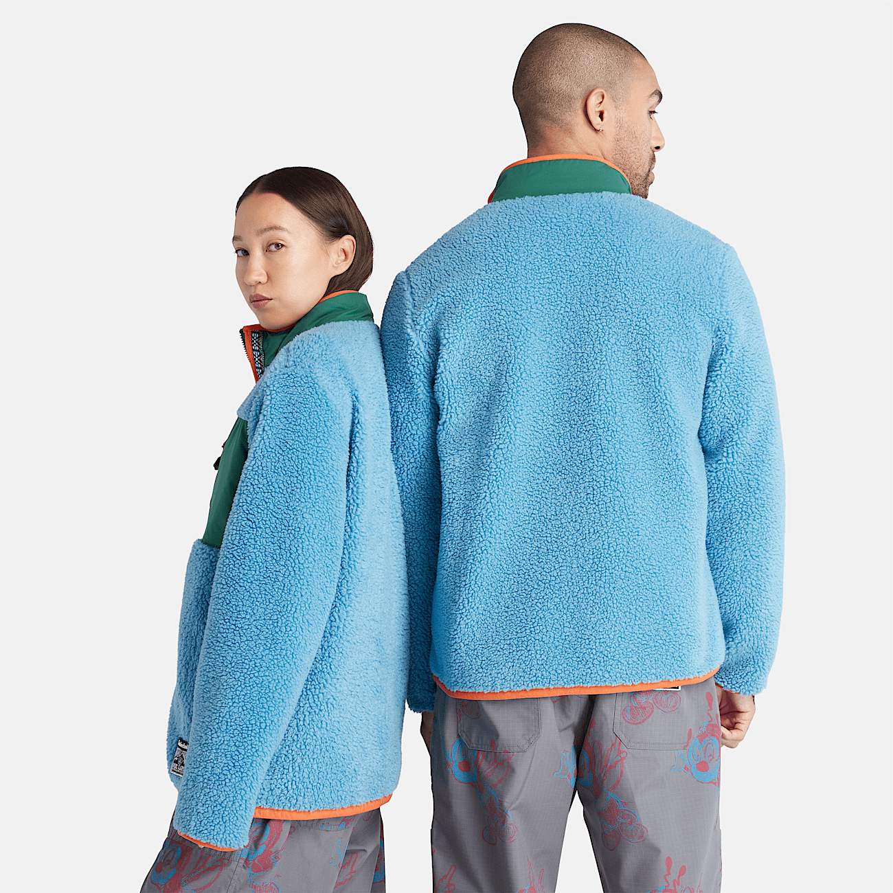 Polaire Bee Line x Timberland unisexe en bleu