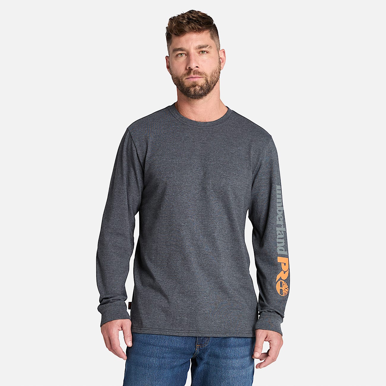 Camiseta de manga larga con el logotipo de Timberland PRO para hombre en gris