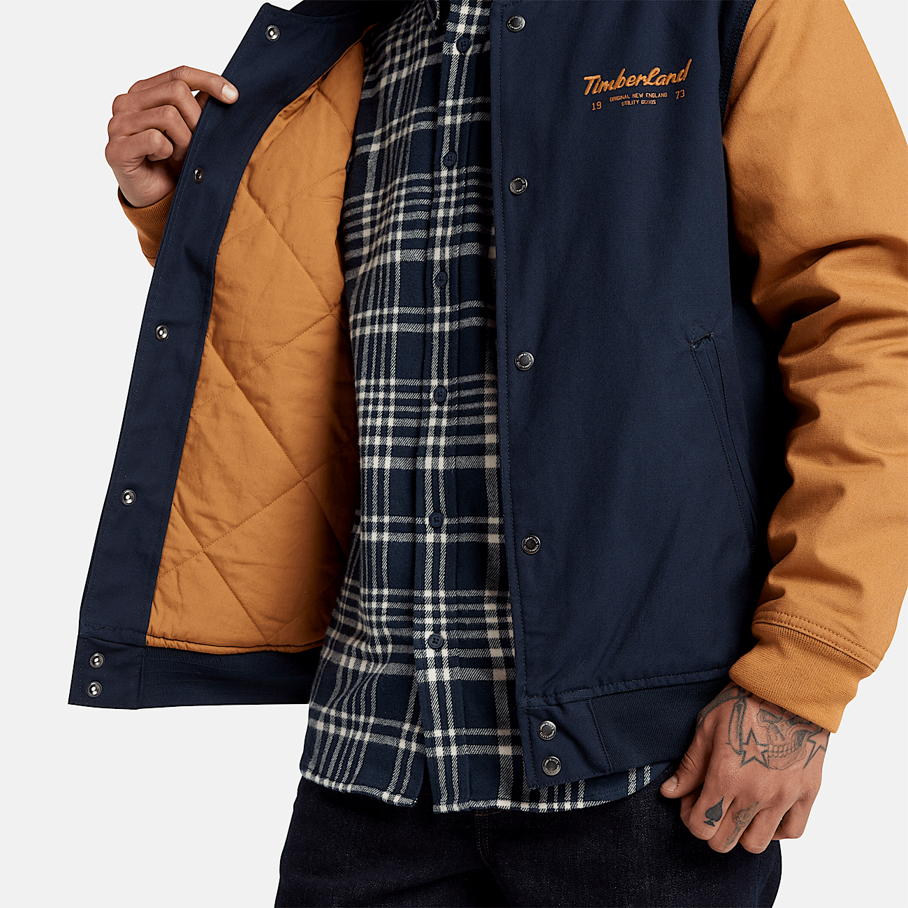 Utility Bomber for Men in Navy