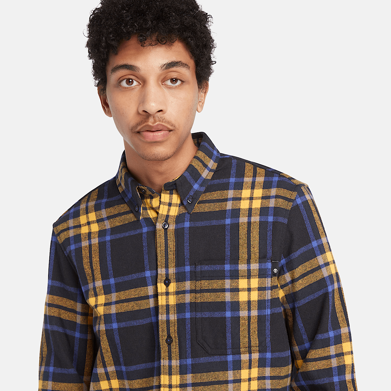 Chemise a carreaux jaune et noir homme top