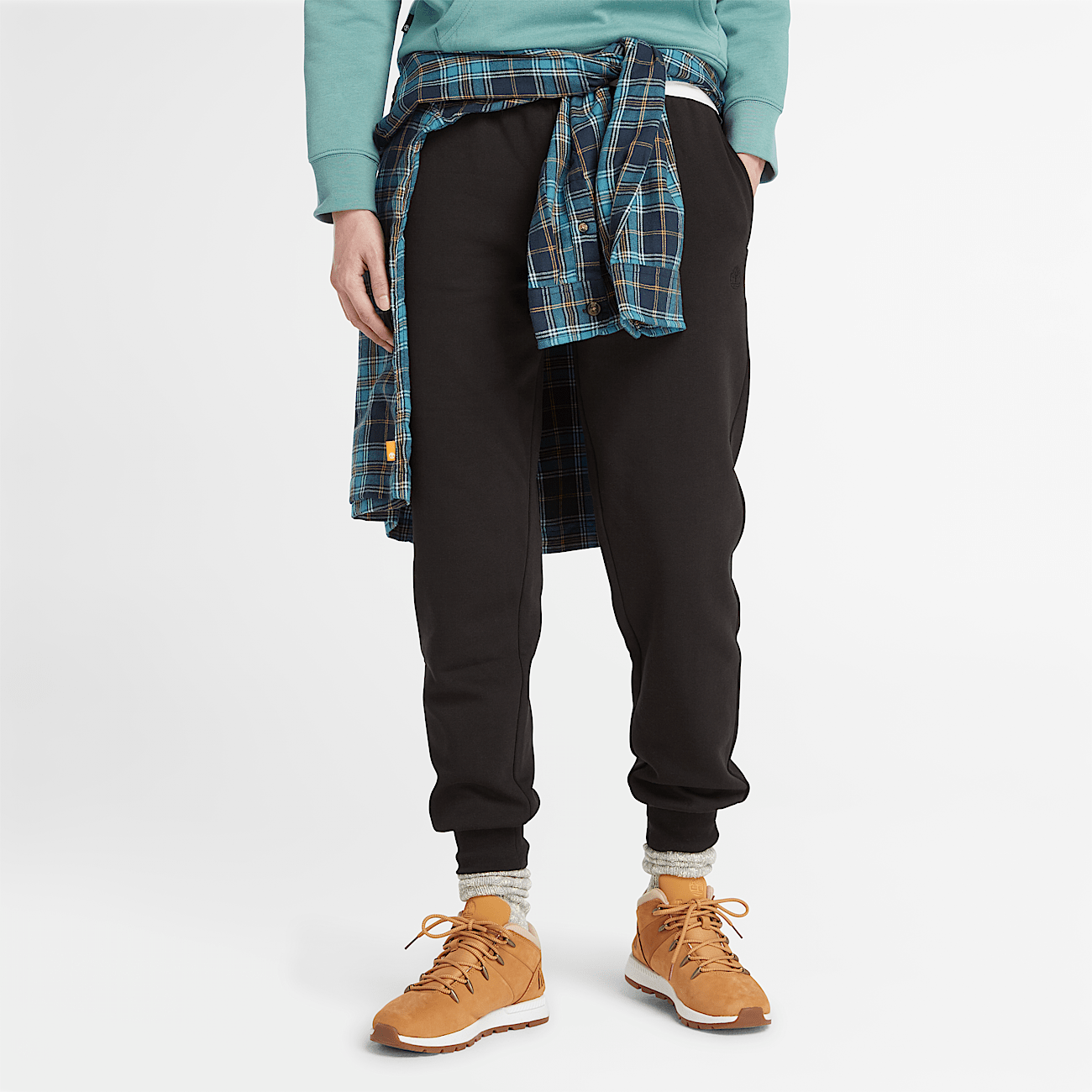 Pantalones de chandal con reverso cepillado Exeter River para mujer en negro
