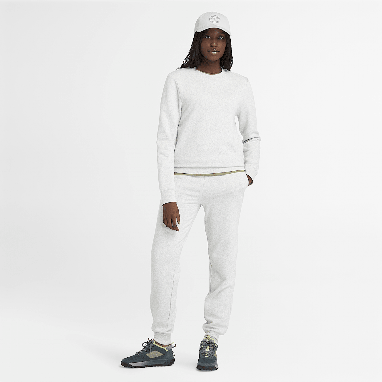 Exeter River Brushback Joggers for Women in Grey