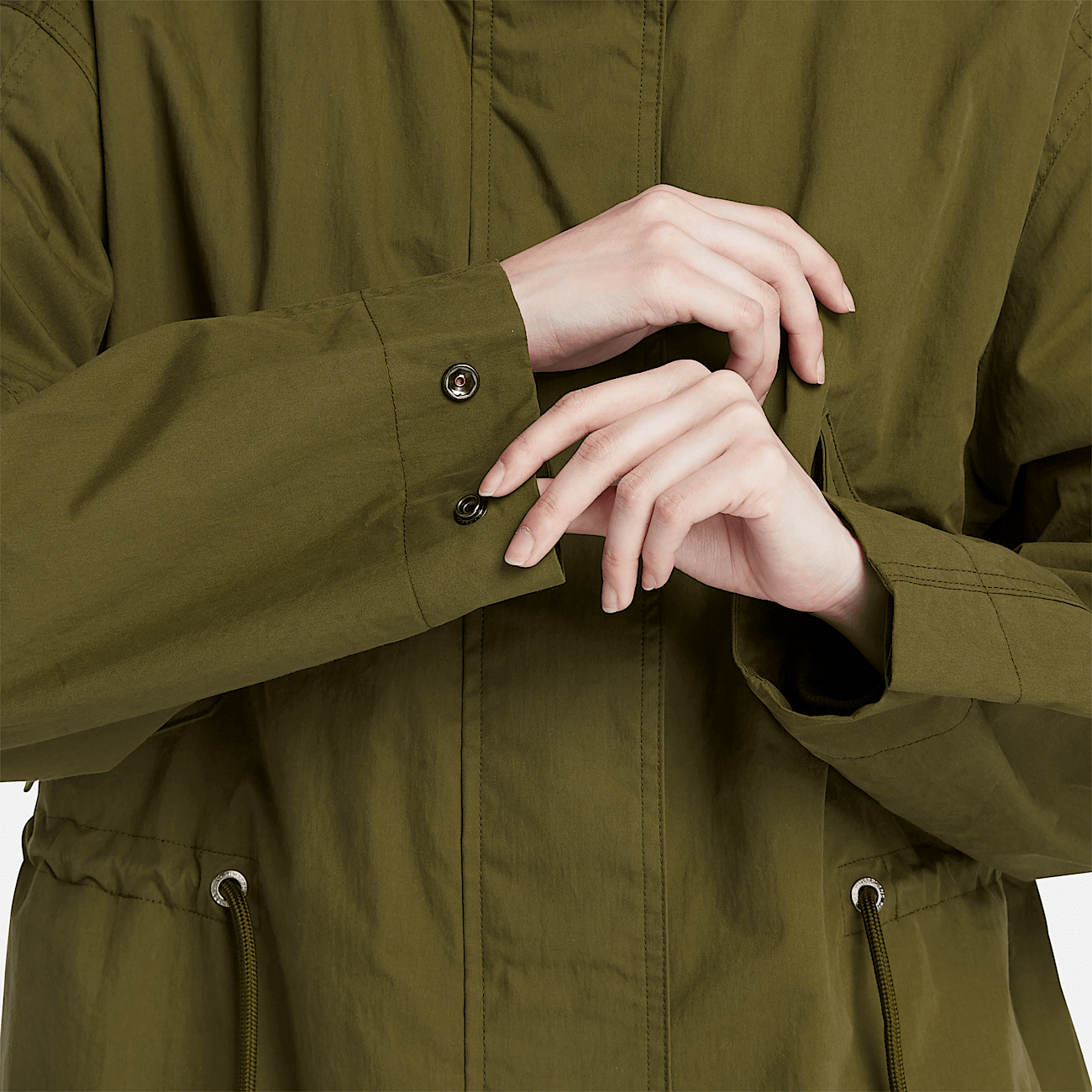 Parka pour femme en vert