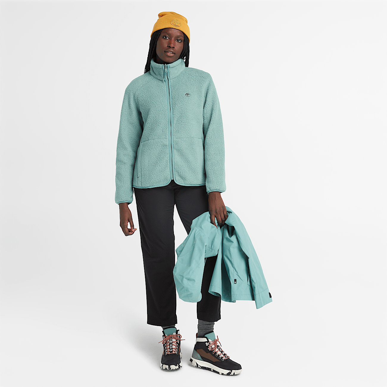 Teal jacket womens top