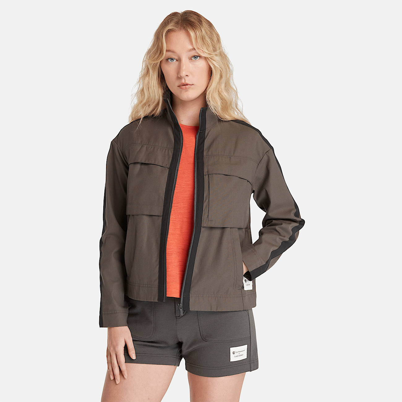 Timberland x Icebreaker Merino Cotton Jacket for Women in Dark Grey