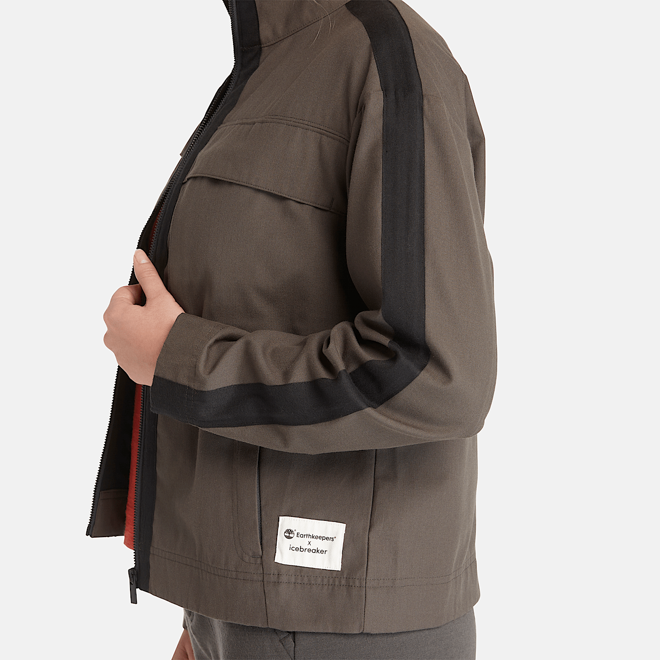 Timberland x Icebreaker Merino Cotton Jacket for Women in Dark Grey