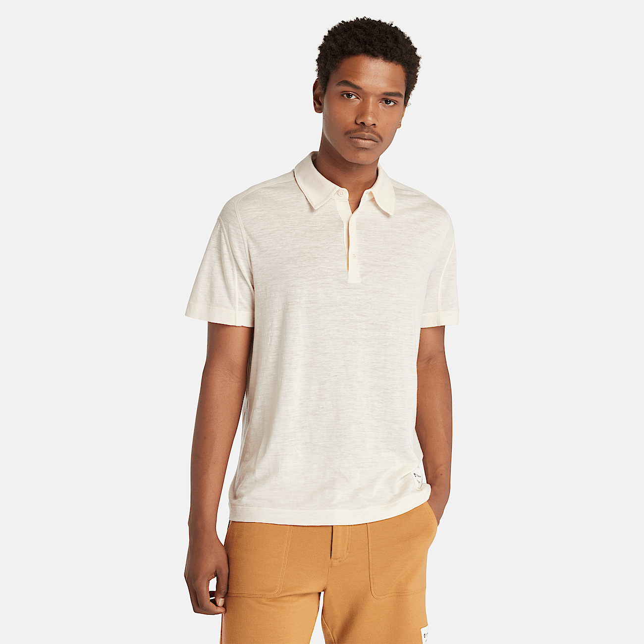 Timberland x Icebreaker Merino Linen Polo for Men in White