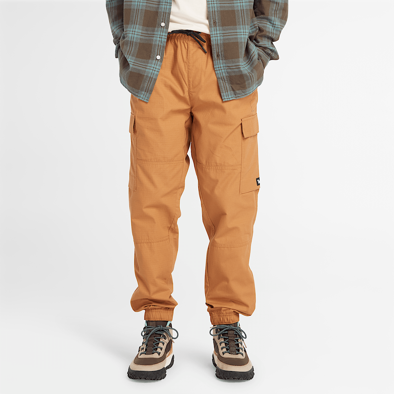 Pantalon de survetement cargo utilitaire pour homme en orange