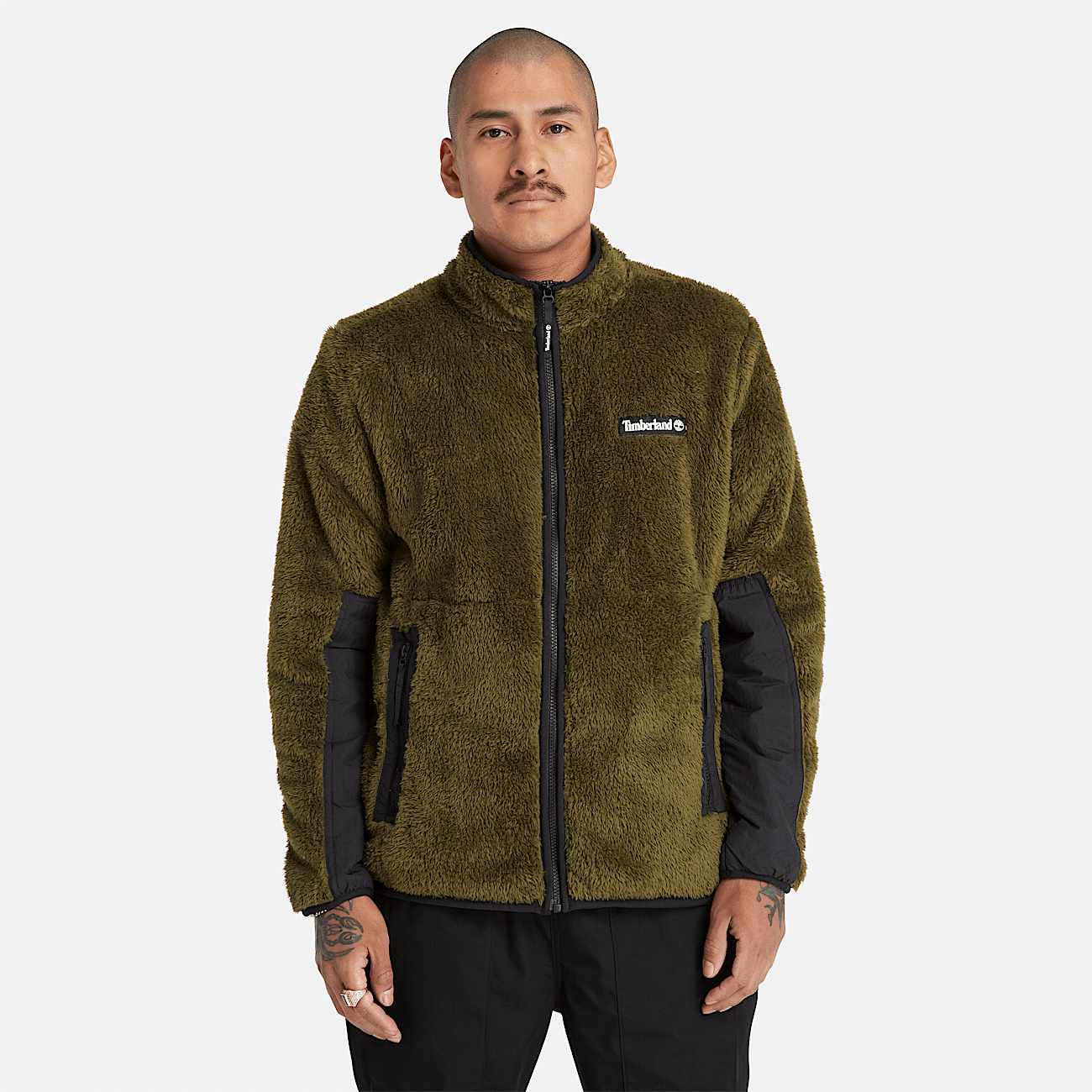 High pile fleece down jacket cheap