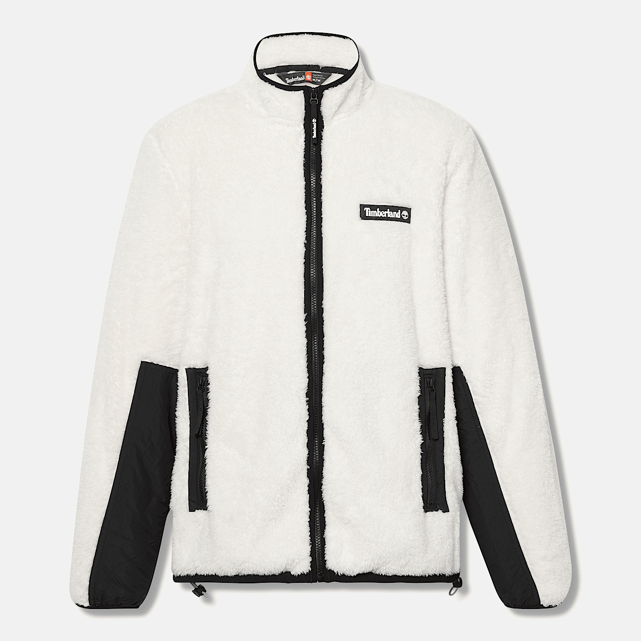 White pile jacket top