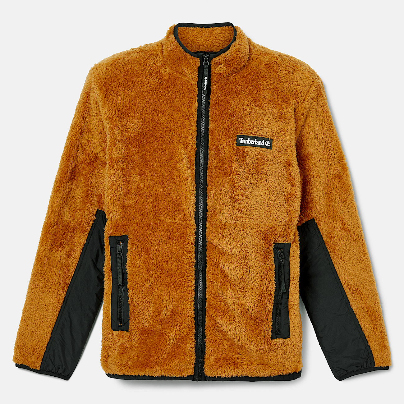 All Gender High Pile Fleece Jacket in Orange