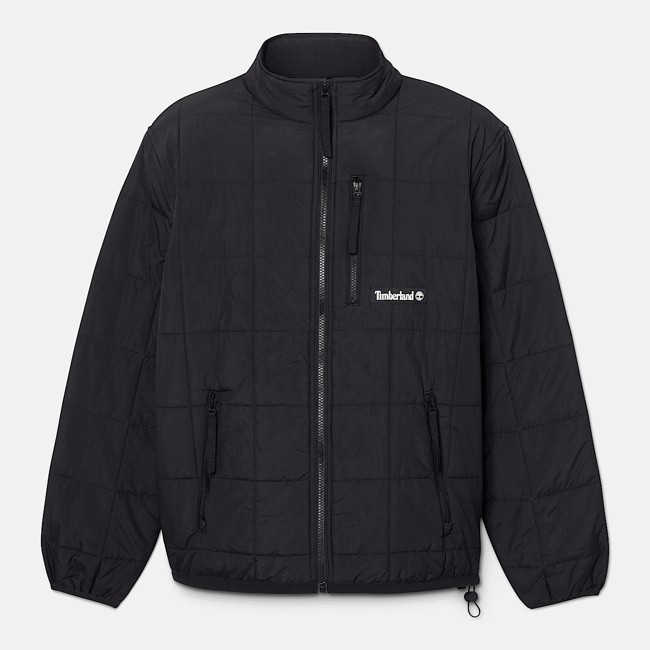 Water Repellent Quilted Insulated Jacket for Men in Black