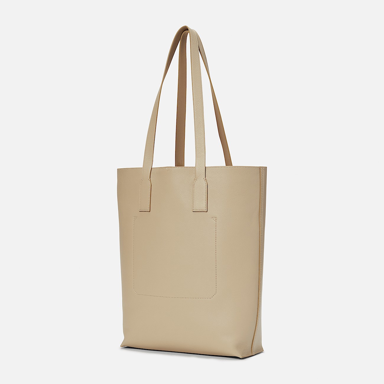 Cabas en cuir Tuckerman pour femme en beige