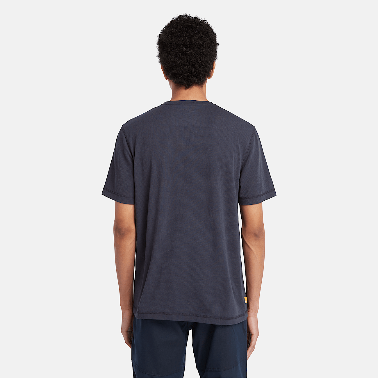 T shirt Traspirante a Maniche Corte da Uomo in blu marino