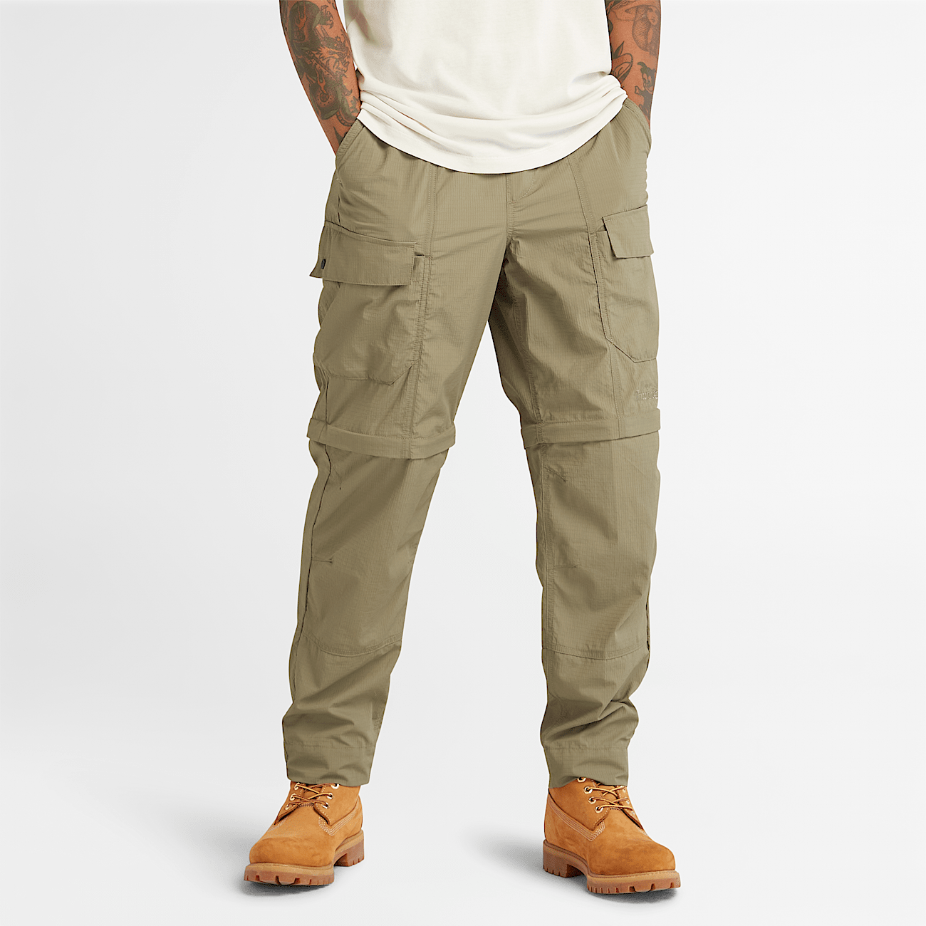 All Gender Water Repellent 2 In 1 Outdoor Trousers in Green