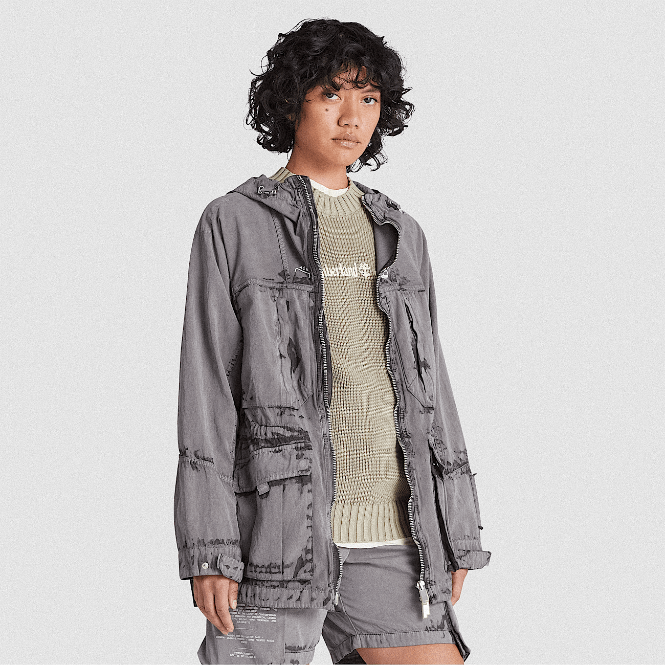 All Gender Timberland x A COLD WALL Future73 Hunting Parka in Dark Grey