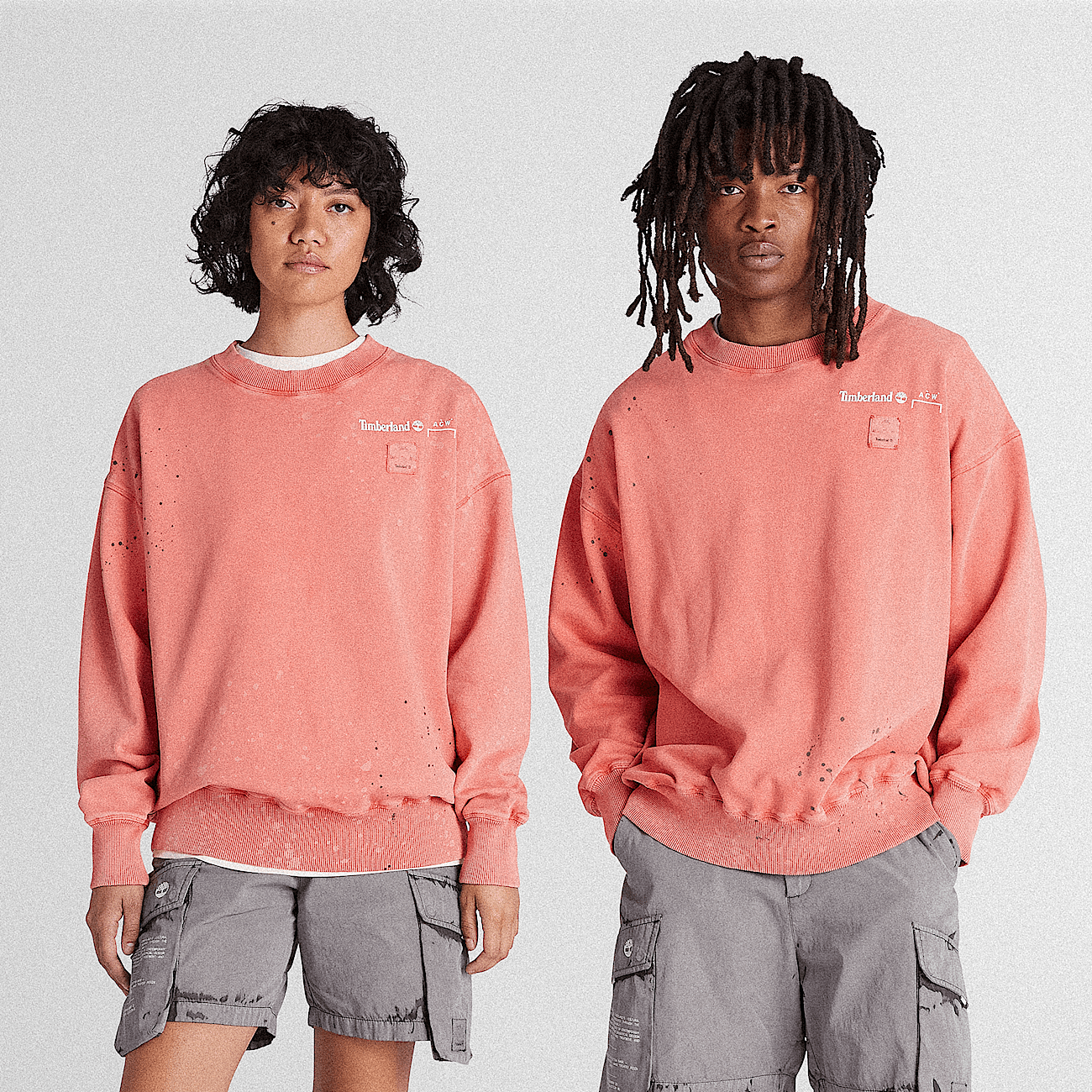All Gender Timberland x A COLD WALL Future73 Crewneck Sweatshirt in Orange