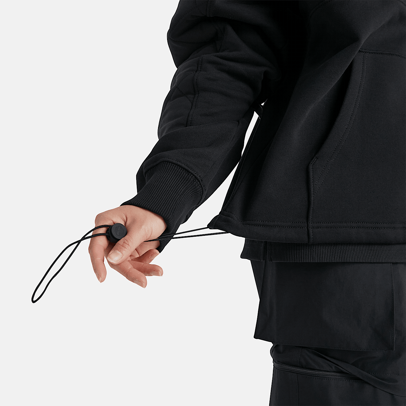 Black funnel neck sweatshirt clearance