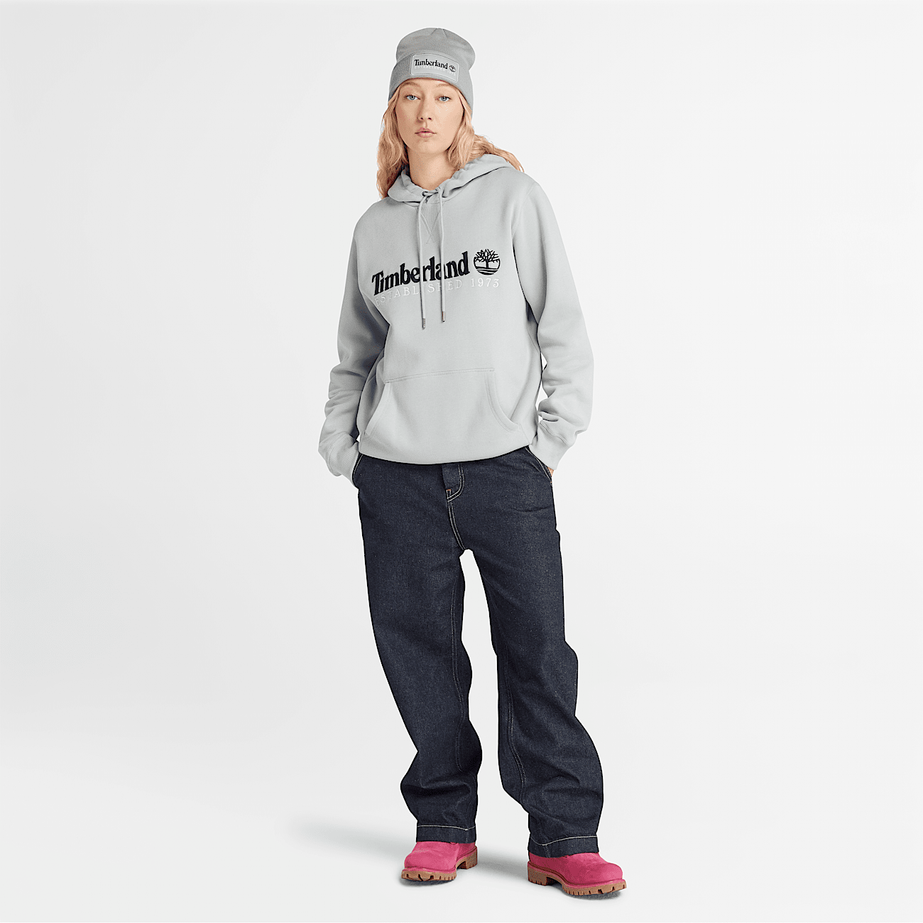 Grey timberland hoodie store