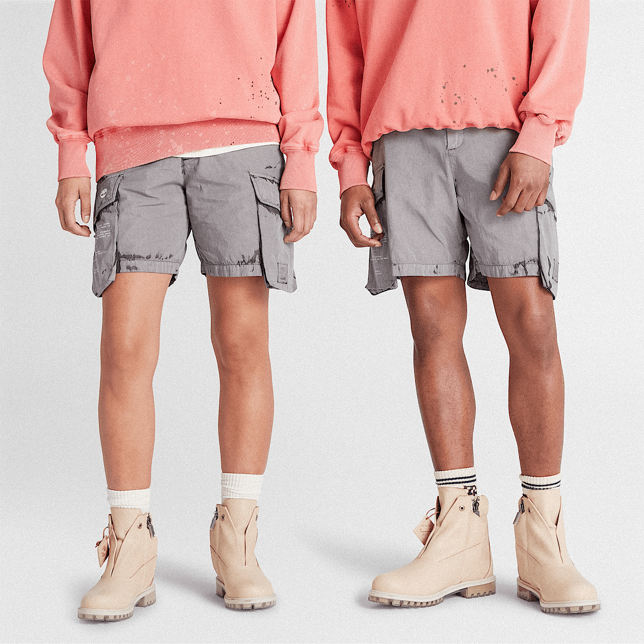 All Gender Timberland x A COLD WALL Future73 Cargo Shorts in Dark Grey