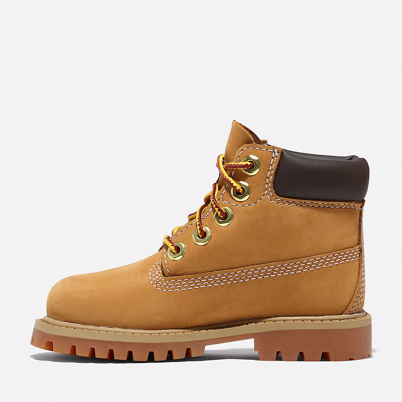 Timberland Premium 6 Inch Lace up Boot for Toddler in Yellow