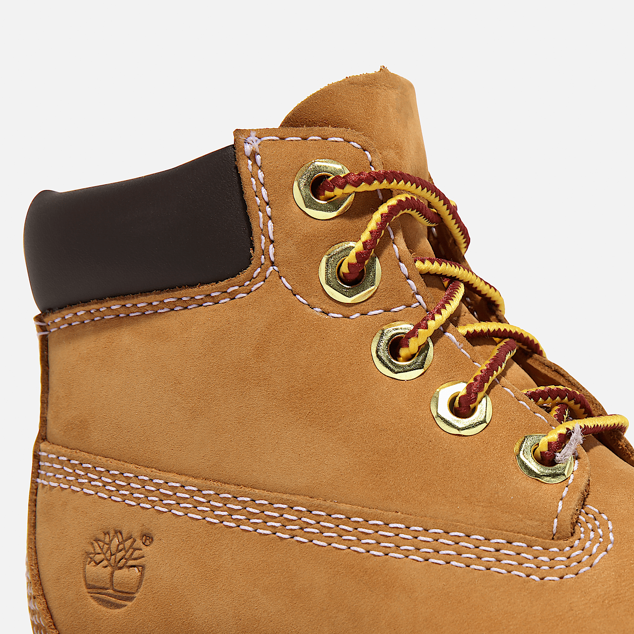 Timberland Premium 6 Inch Lace up Boot for Toddler in Yellow