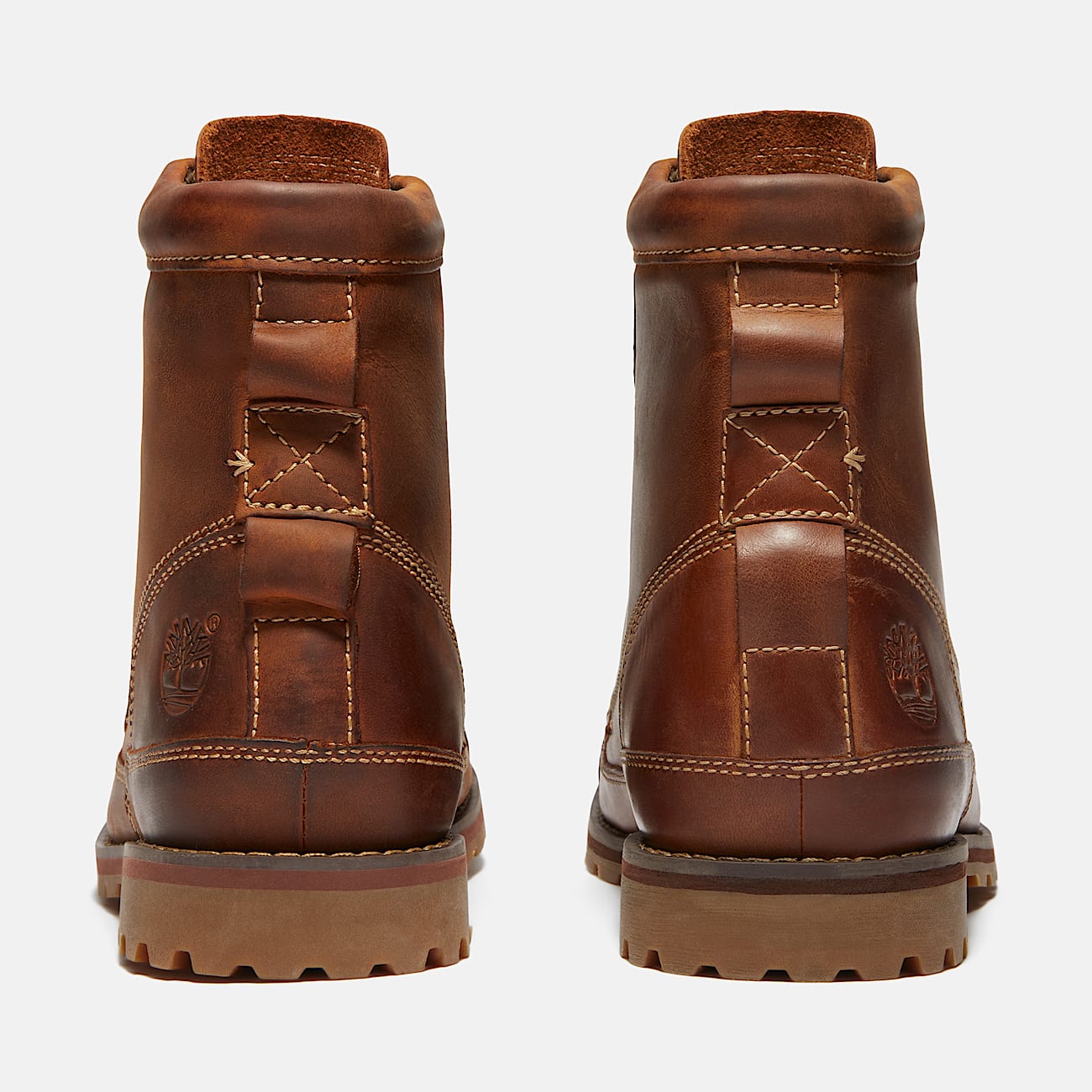 Brown timberland laces discount
