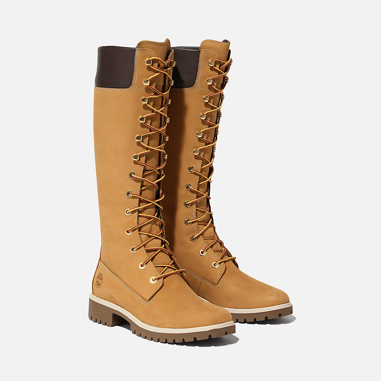 Timberland Premium 14 Inch Lace Up Waterproof Boot for Women in Yellow