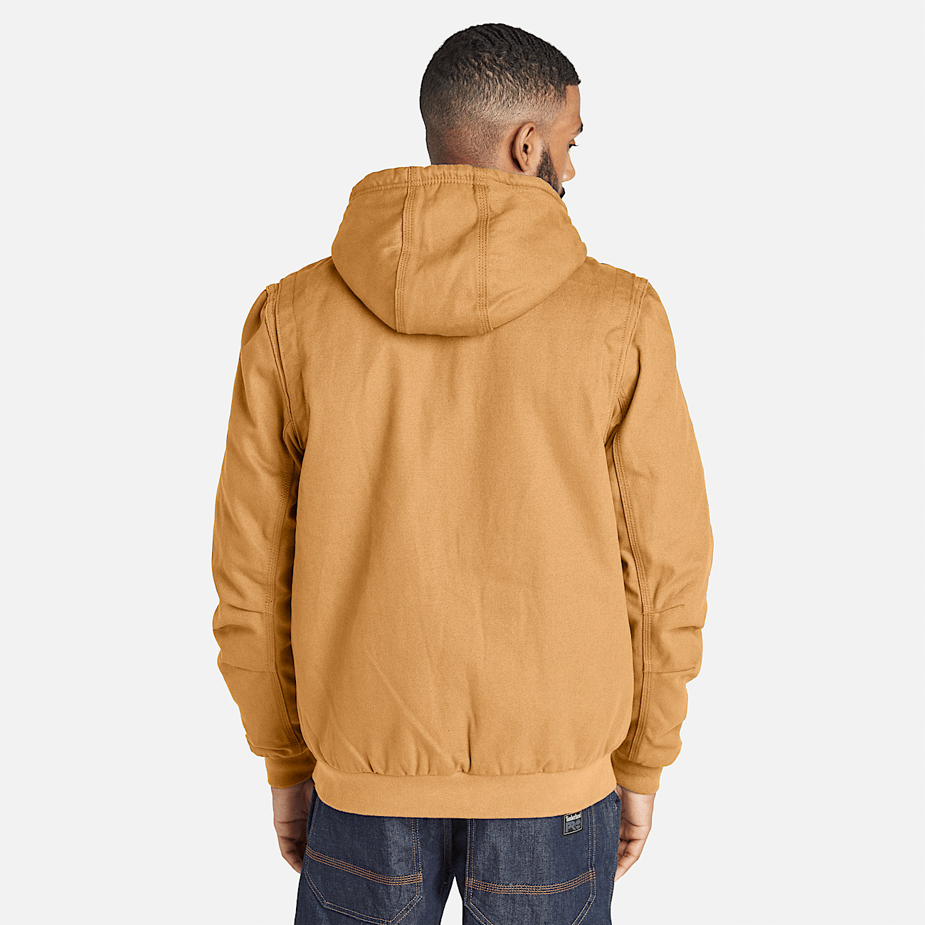 Veste en toile doublee de polaire Timberland PRO Gritman pour homme en jaune fonce