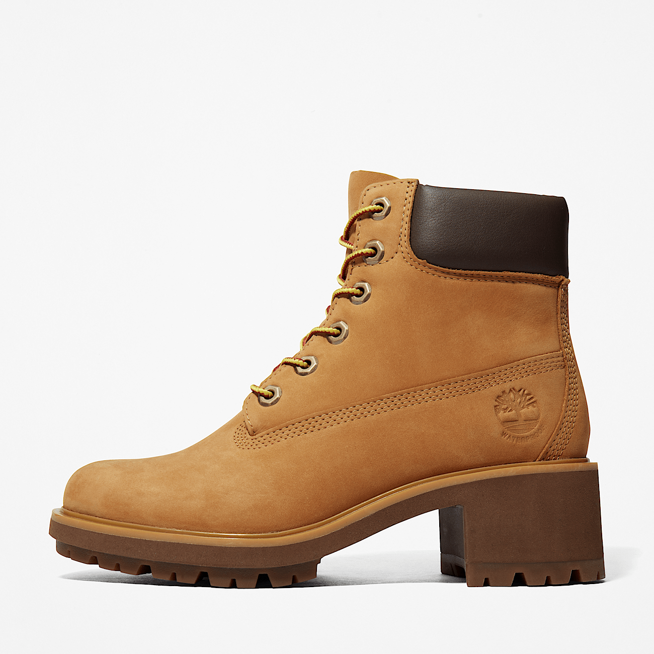 Kinsley 6 Inch Lace Up Waterproof Boot for Women in Yellow