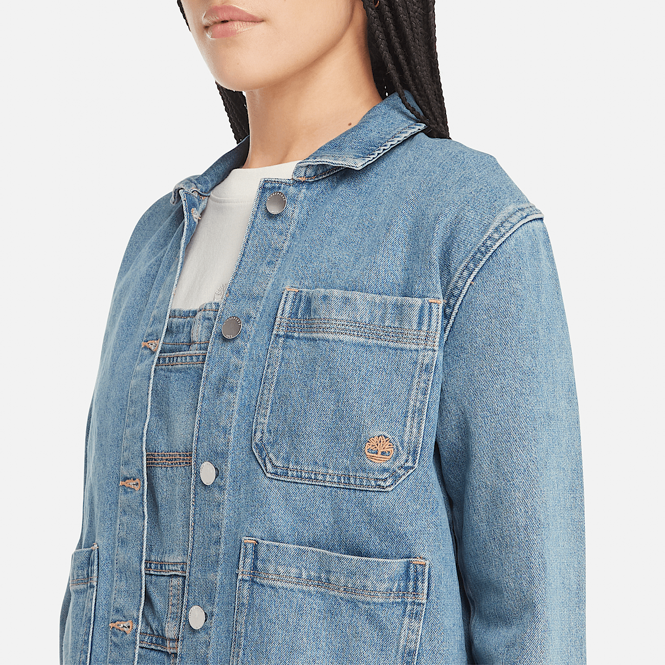 Denim chore jacket womens shop