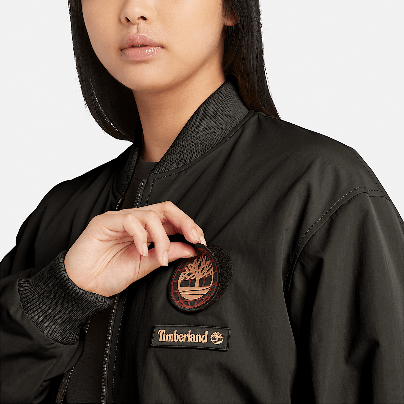 Veste bomber unisexe a ecusson Lunar New Year en noir