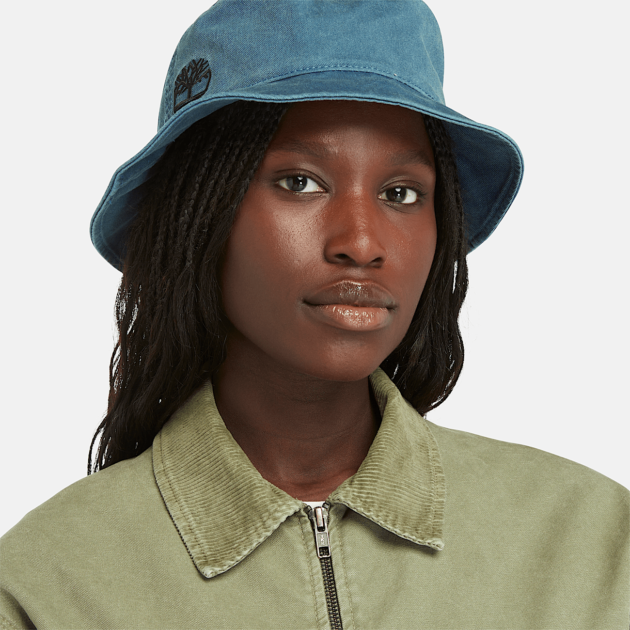 Veste en toile delavee Strafford pour femme en vert