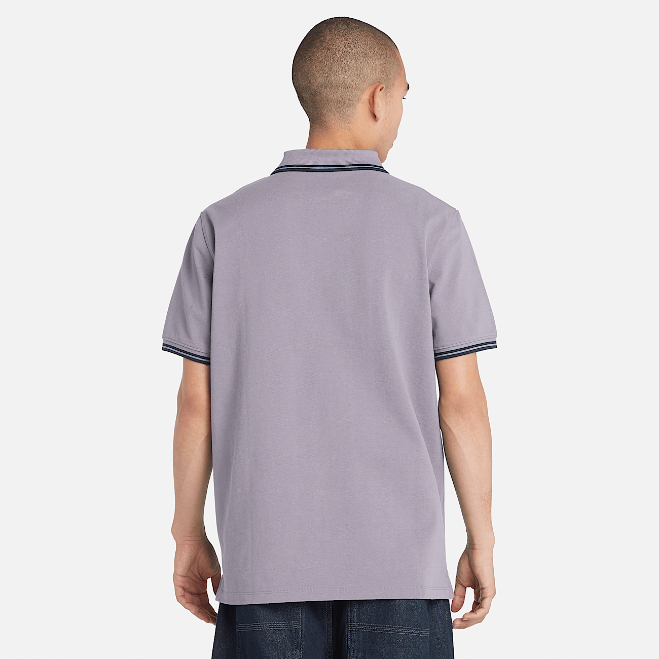 Polo morado hombre deals