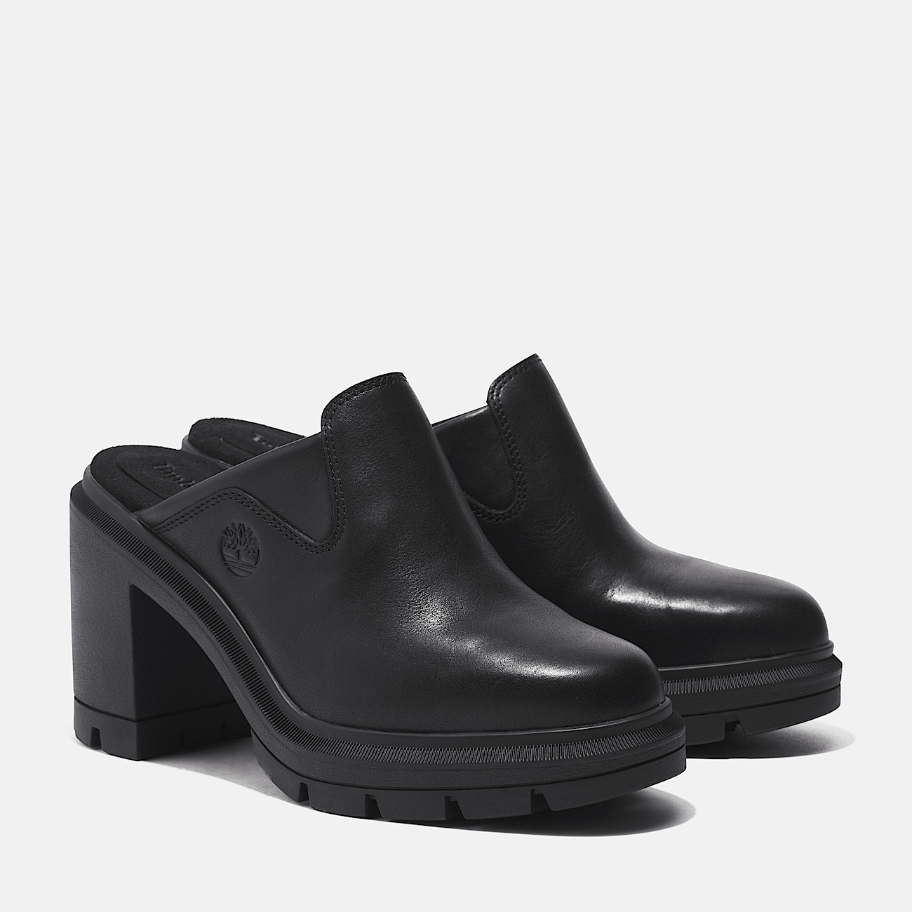 Allington Heights Heeled Clog Shoe for Women in Black