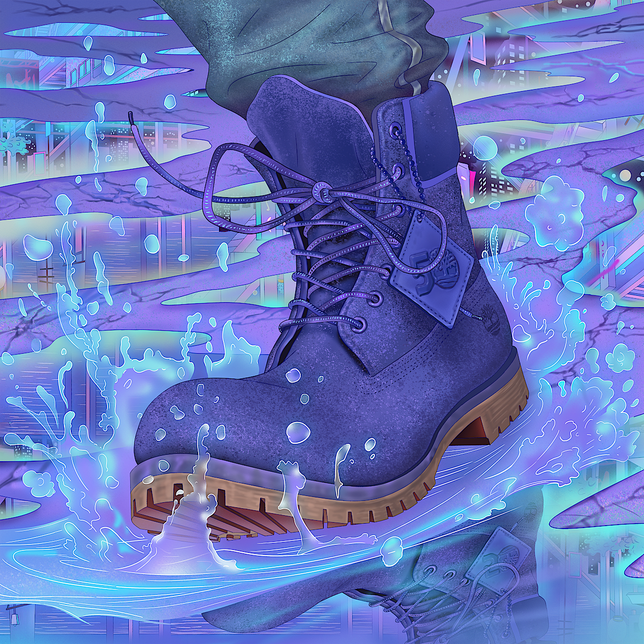 Limited edition blue timberlands clearance