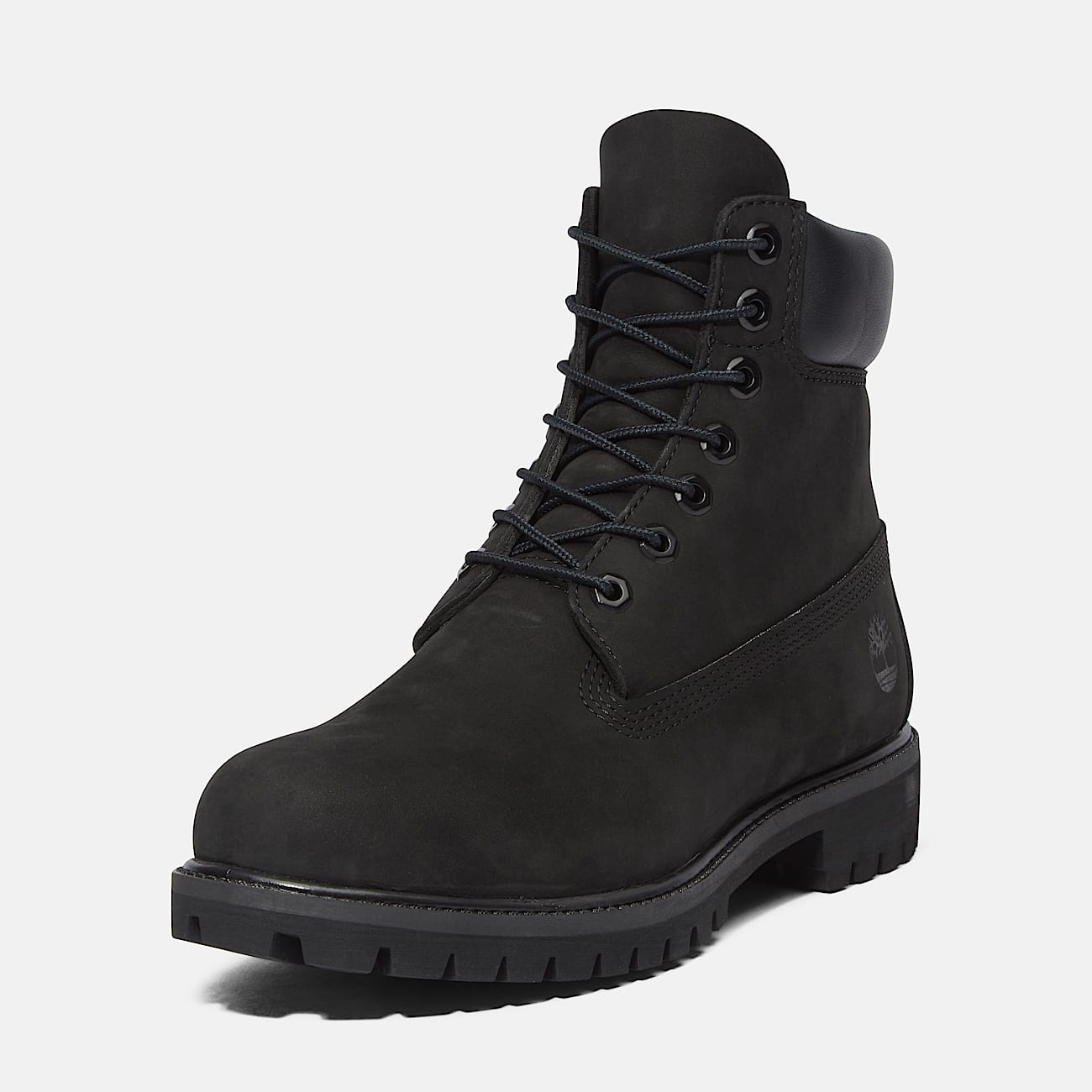 Timberland Premium 6 Inch Lace Up Waterproof Boot for Men in Black