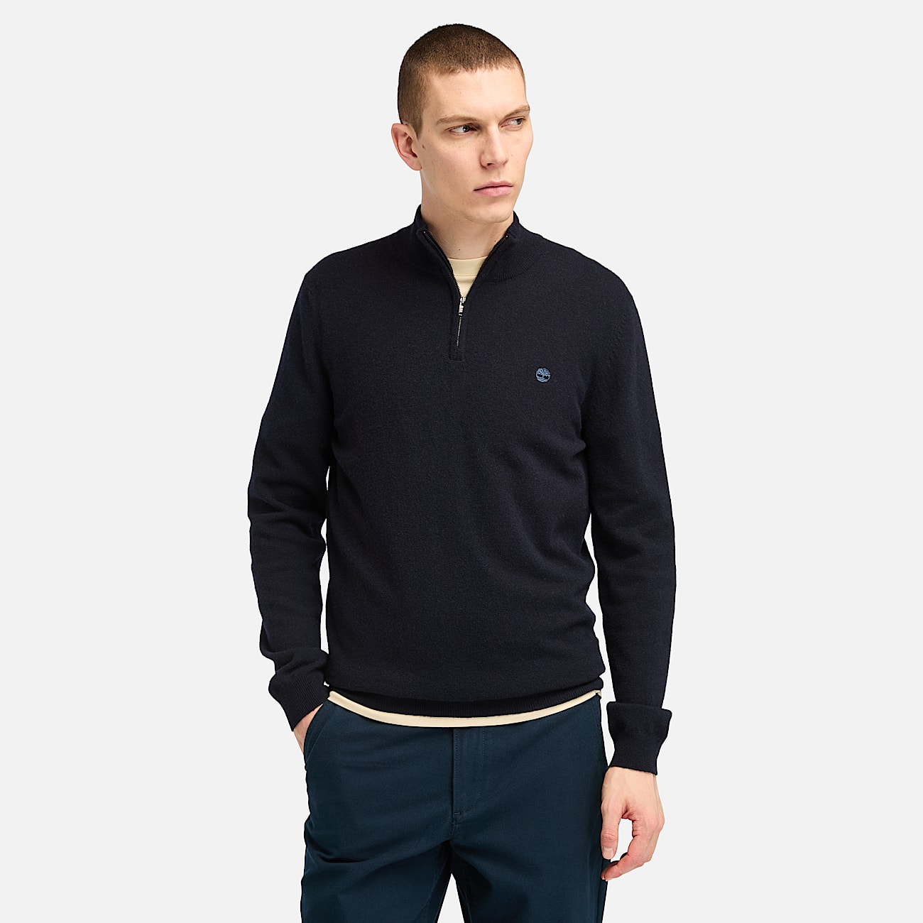 Timberland quarter zip fleece cheap