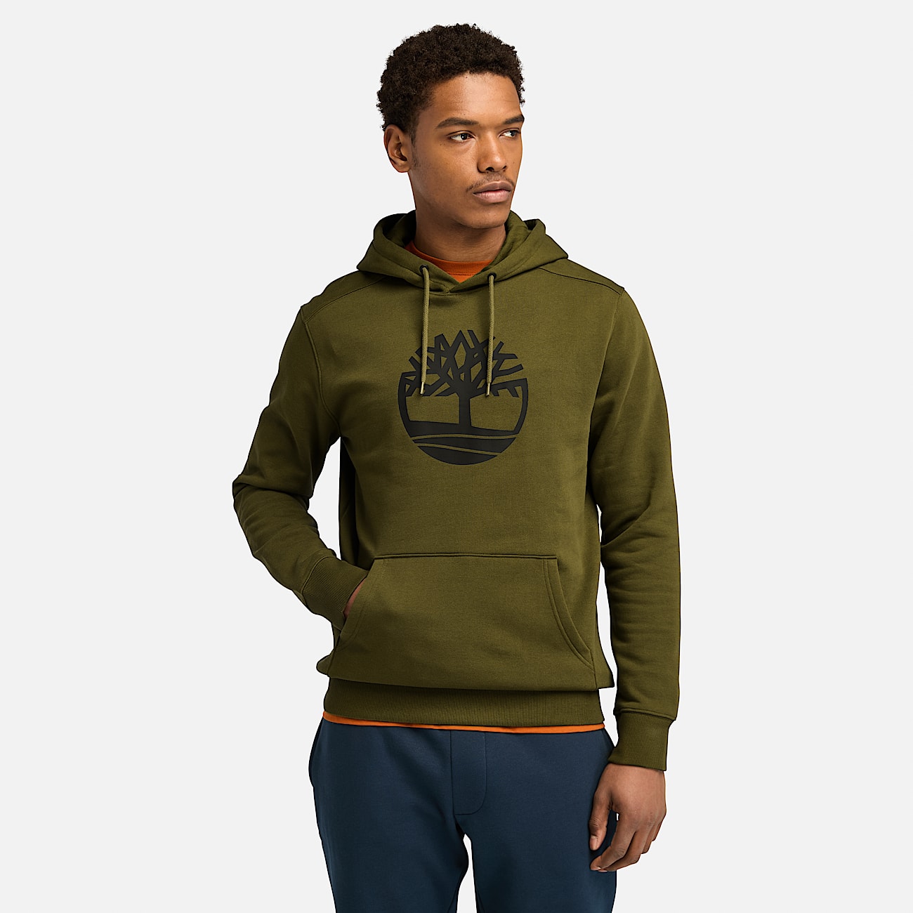 Green timberland hoodie discount
