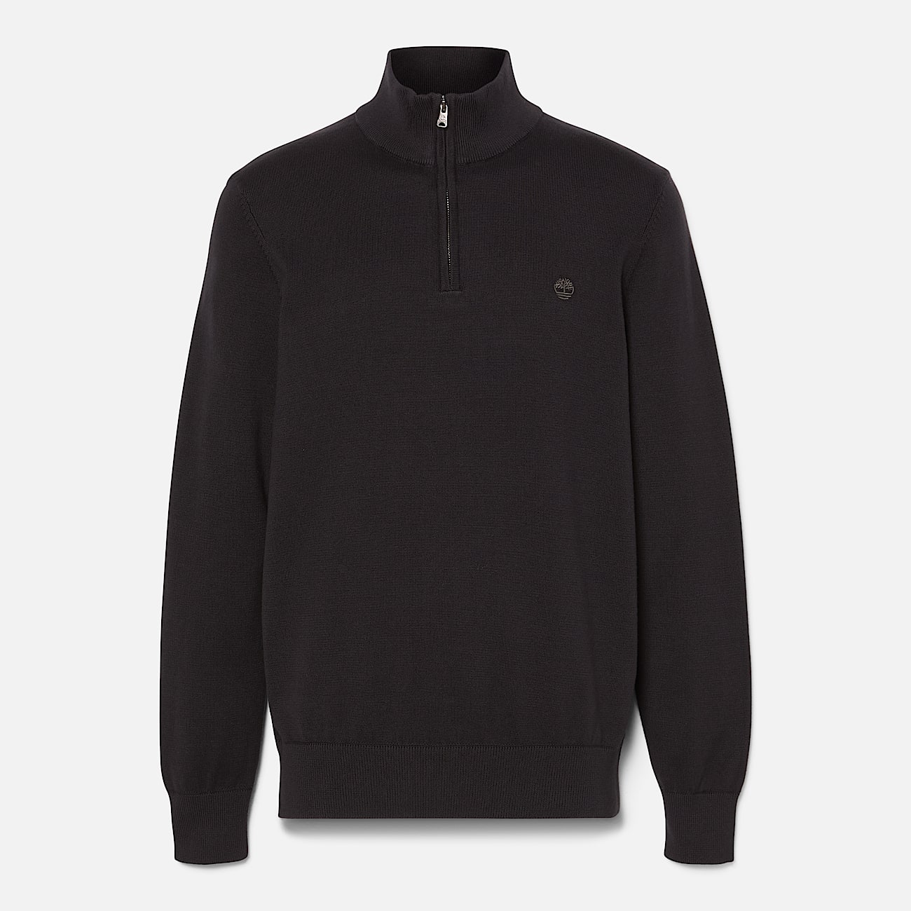 Williams River Quarter Zip Jumper for Men in Black