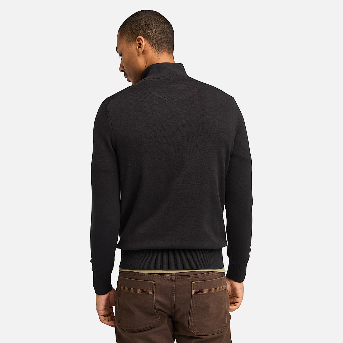 Williams River Quarter Zip Jumper for Men in Dark Blue