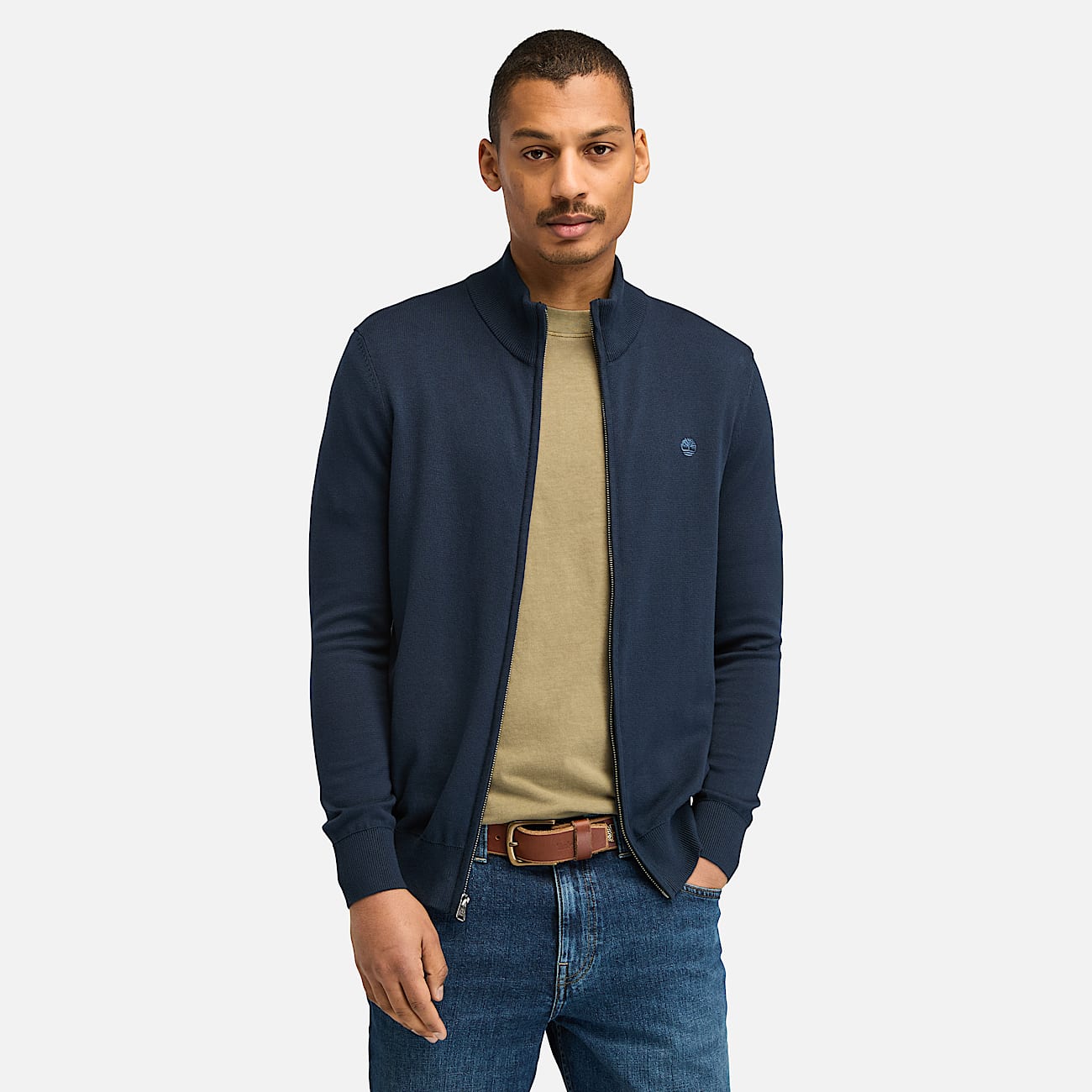 Jersey con Cremallera Williams River para Hombre en azul oscuro