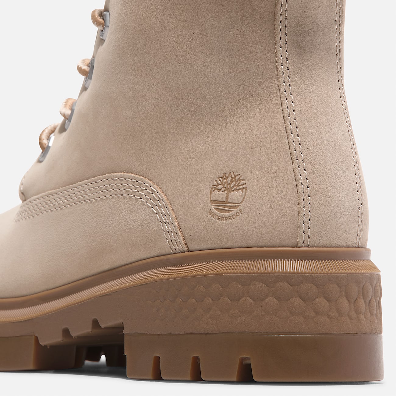 Cortina Valley Mid Lace Up Waterproof Boot for Women in Light Beige