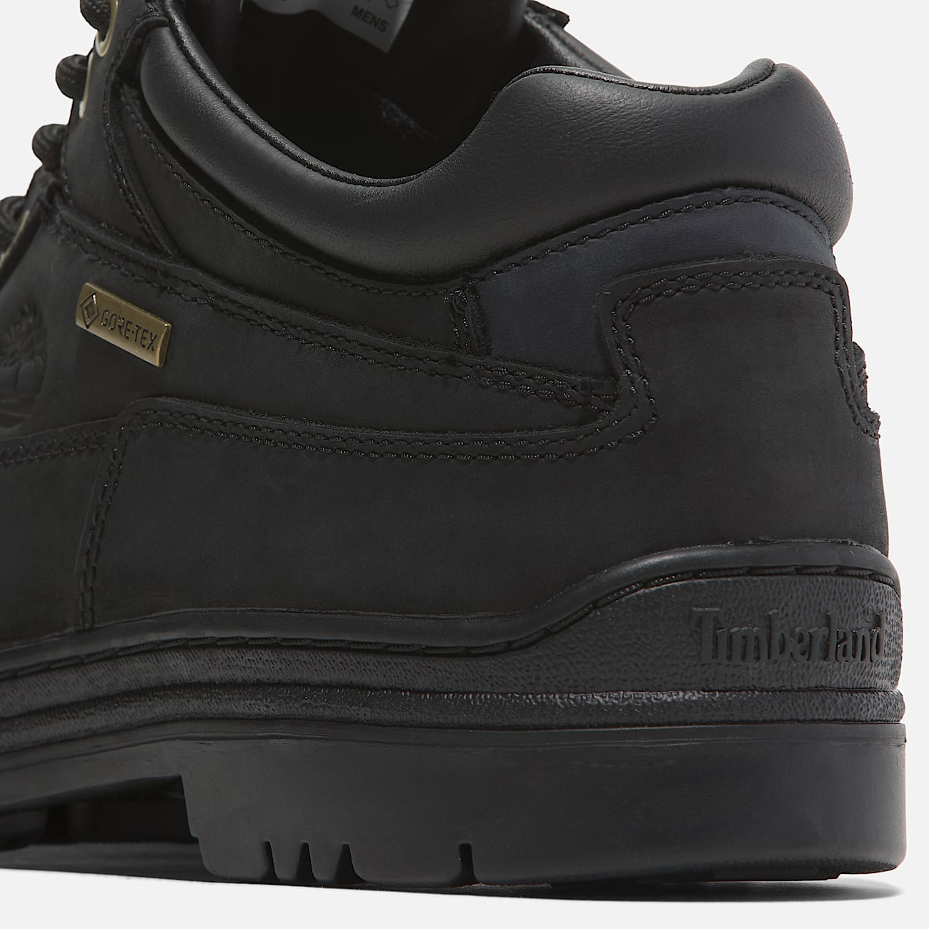 Bottine basse a lacets et membrane Gore Tex Timberland Heritage pour homme en noir